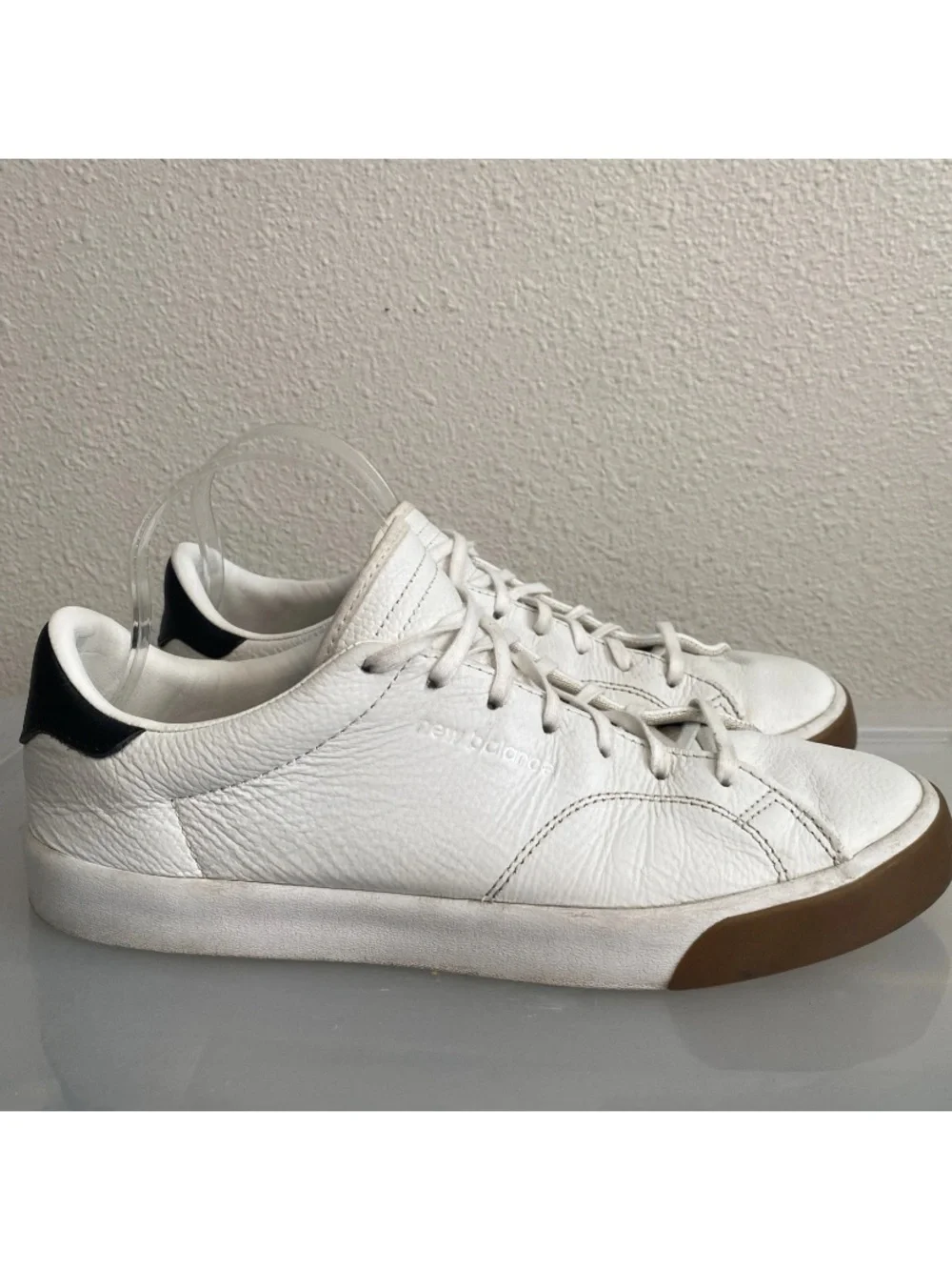 New Balance CT210 Court Shoes Men's Sz 10 Black White Gum CT210PBL Sneakers